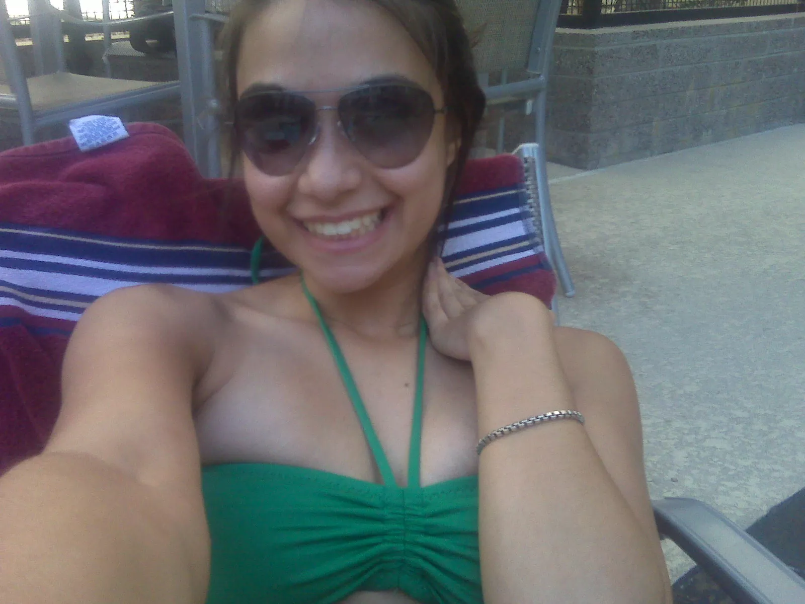 Green Bikini top