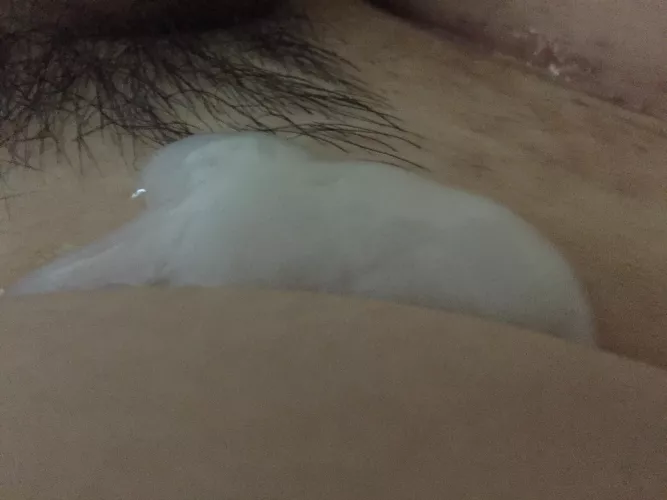 Heavy load of my Chinese Cum after Receiving a Good Fuck