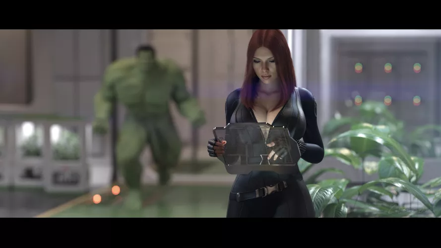 Horny Hulk Found Black Widow at HQ (Otacon212) [Marvel]