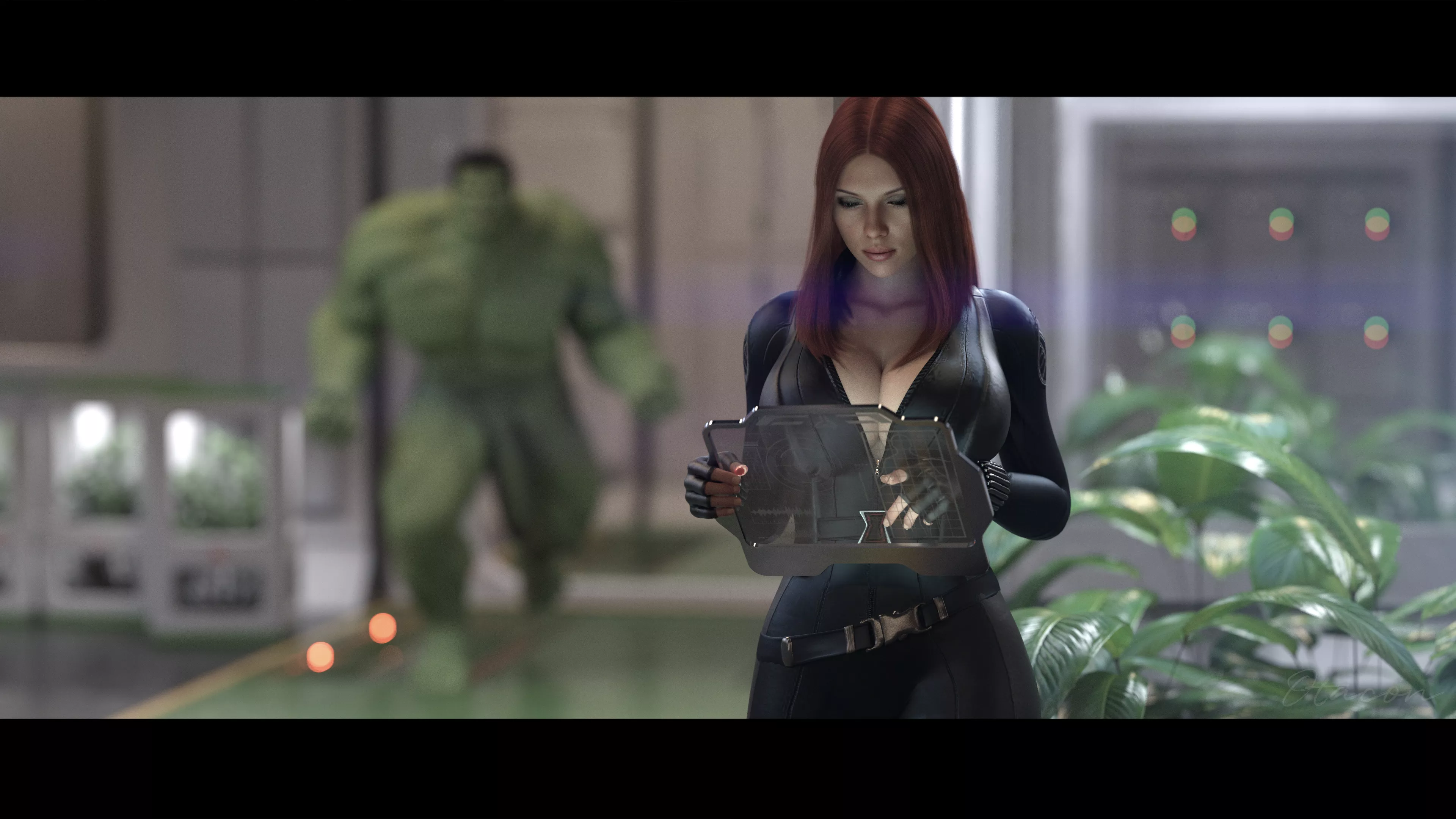 Horny Hulk Found Black Widow at HQ (Otacon212) [Marvel]