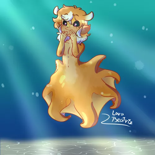 I drew this baby a while ago. Does someone have a name for him? It's based on a dumbo octopus.
