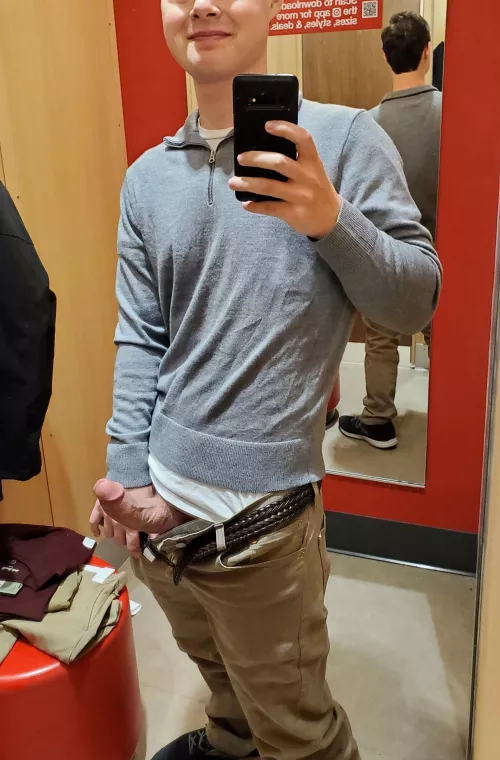 In a changing room