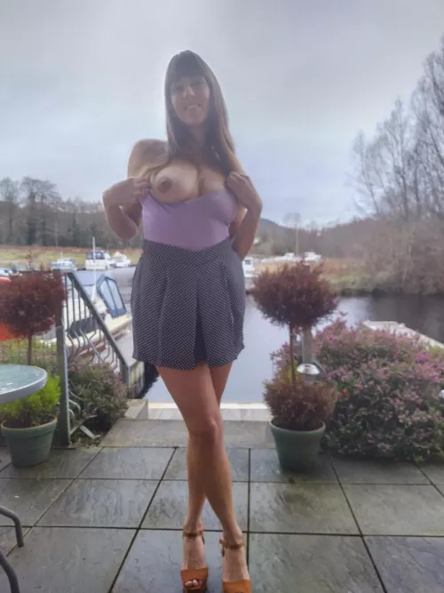 legs and outdoor tits