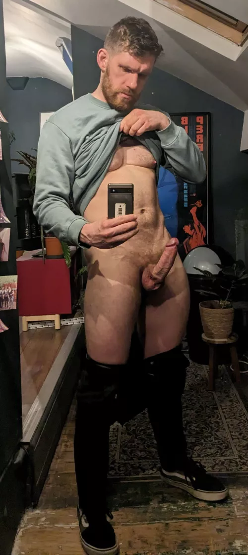 My cock was begging to get out all day at work, dm's very welcome