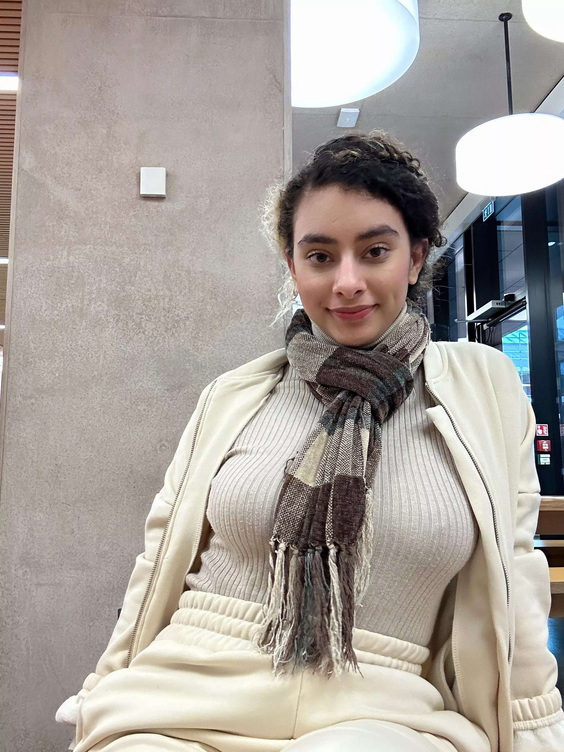 No bra for easy access in college