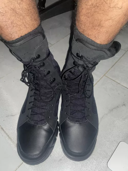 Oakley. Boots are the safest form of feet protection.