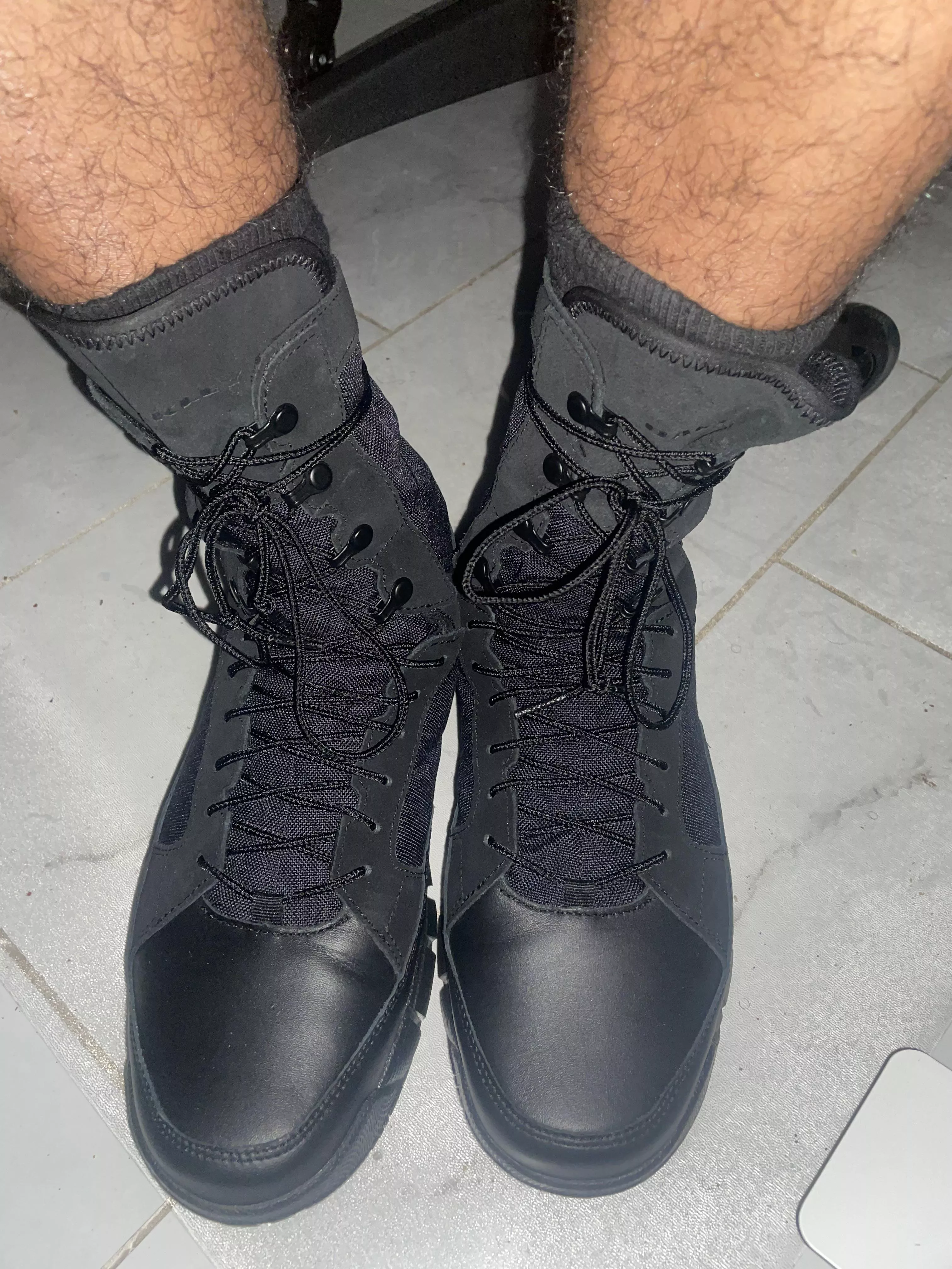 Oakley. Boots are the safest form of feet protection.