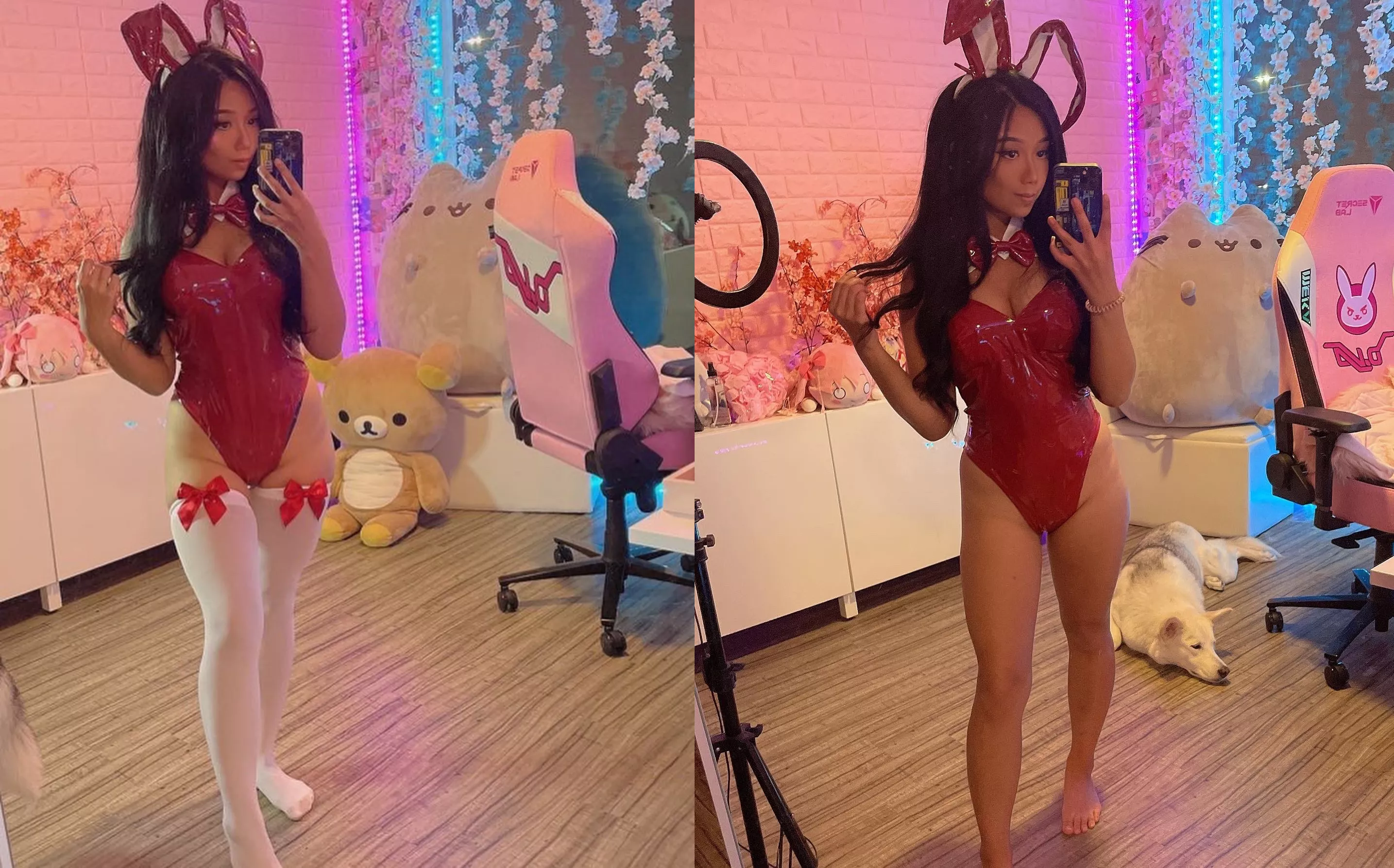 Red Bunny with or without stocking