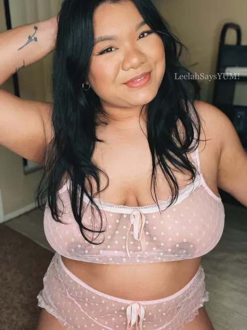 Sheer pink lace is my faveee.