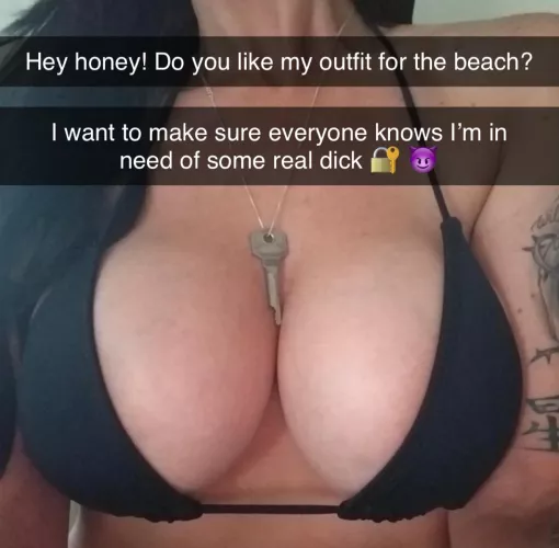 She'll have plenty of options on the beach I'm sure!