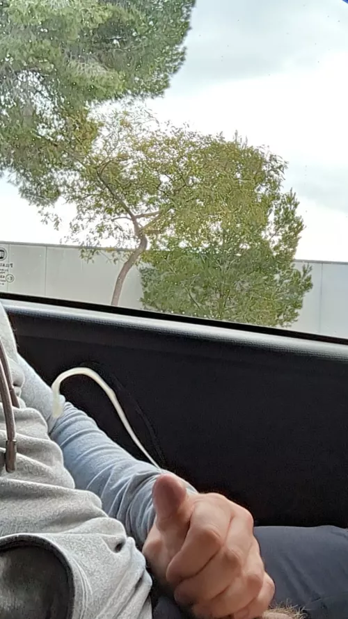 shooting a big load in public