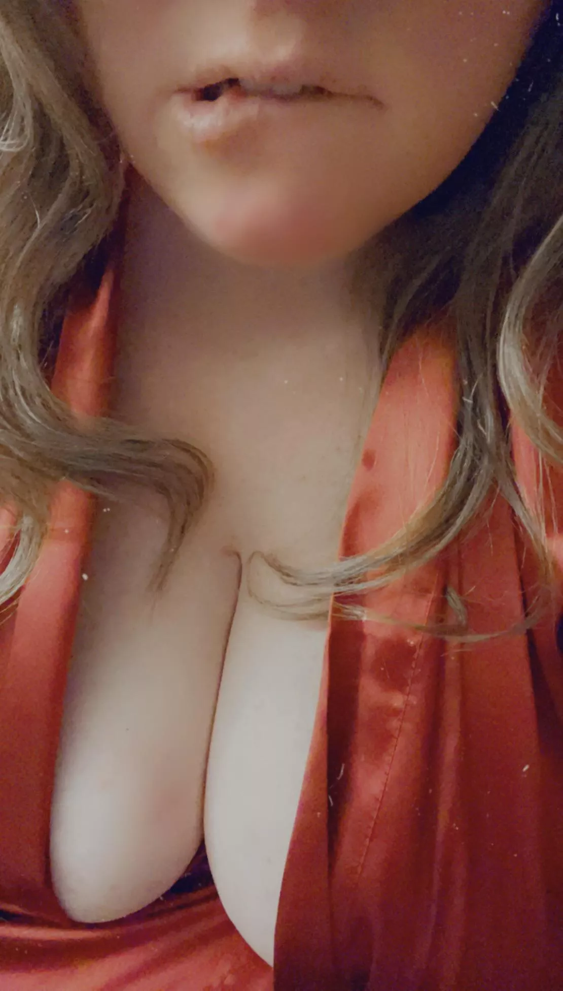 That feeling when the satin brushes your nipples…