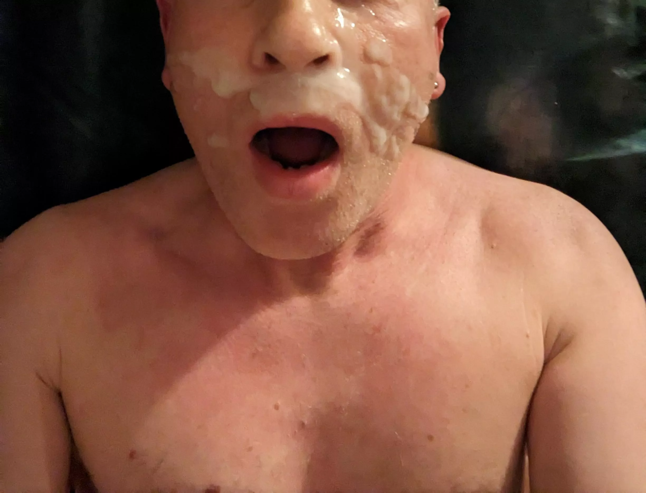 That was a thick creamy self facial 💦