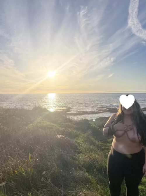 Titties out for a view like this