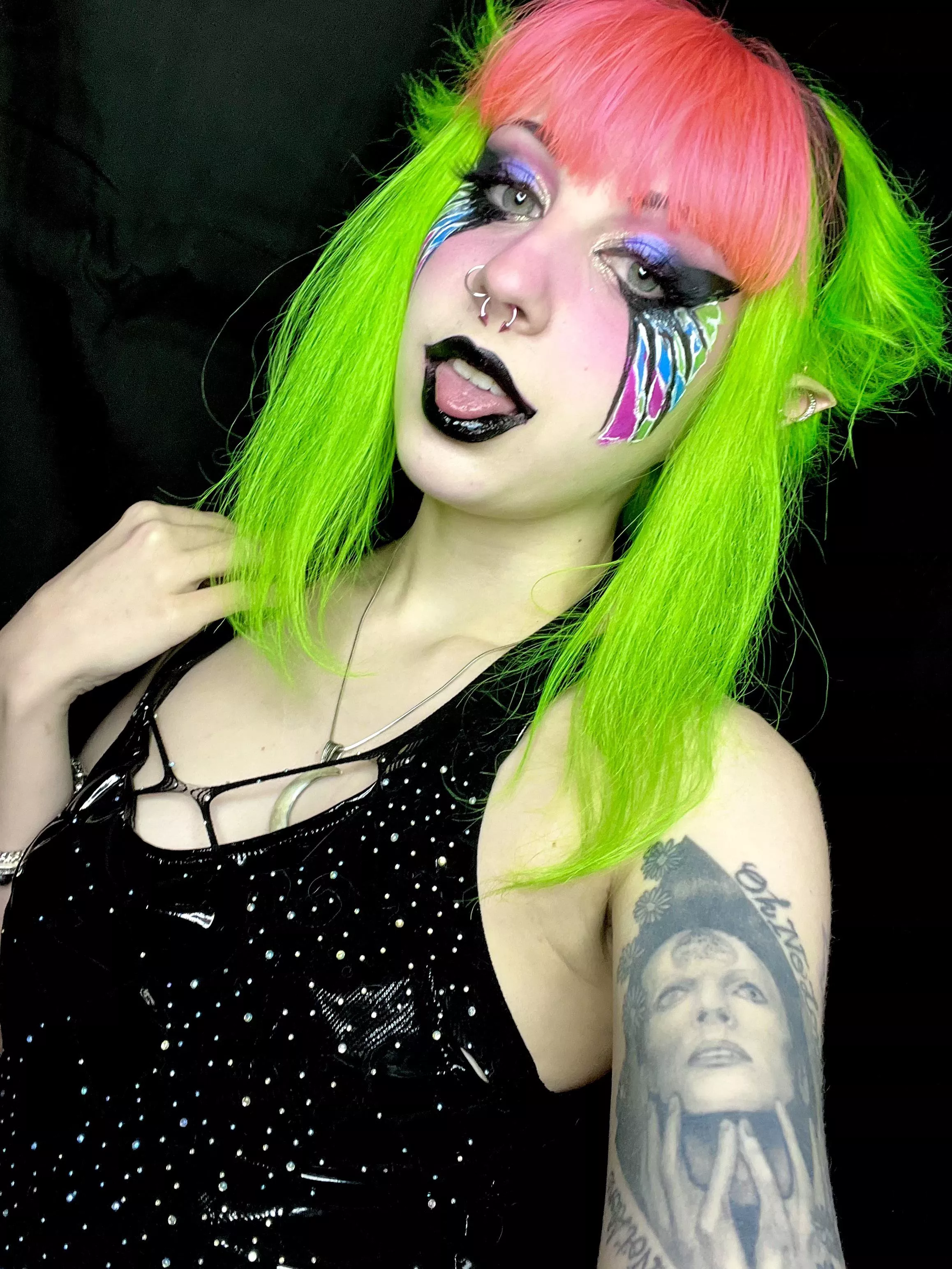 Watermelon hair (I just dyed it today!)