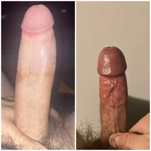 Which one do you prefer? u/WillyStrokes93 (left) and me (right)
