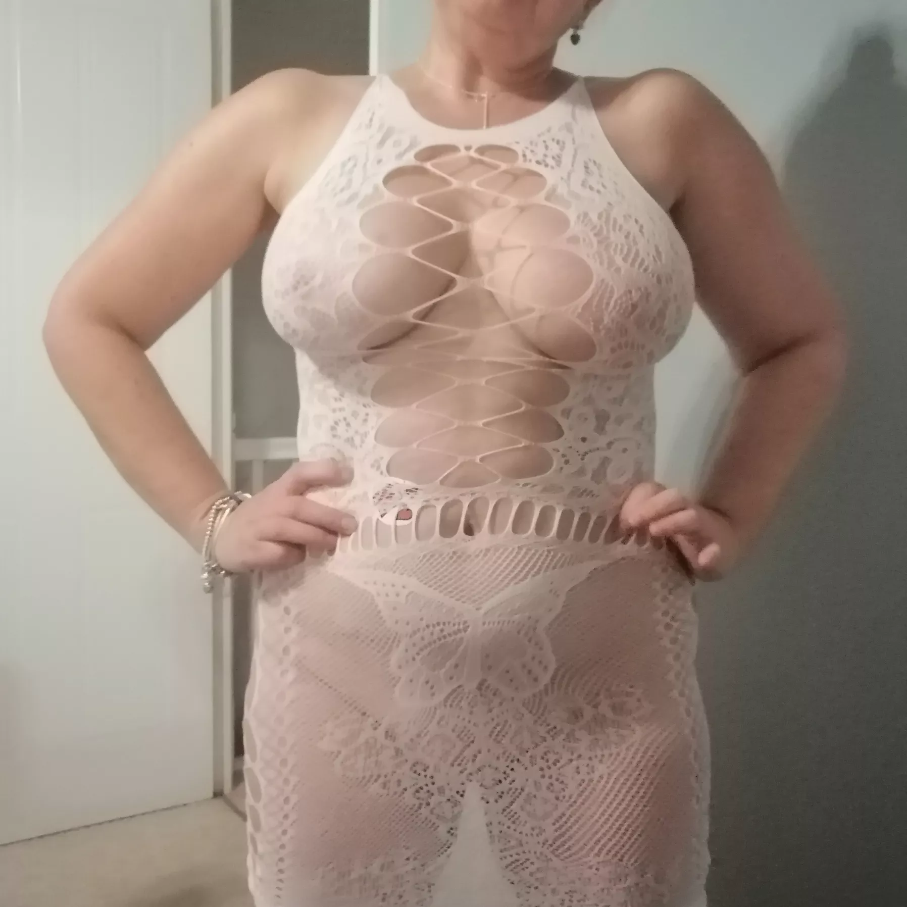 Wife at 52 posing in her fave outfit..