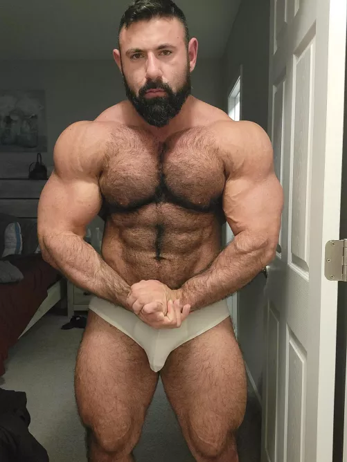 Worshiping my hairy pecs is a full time job