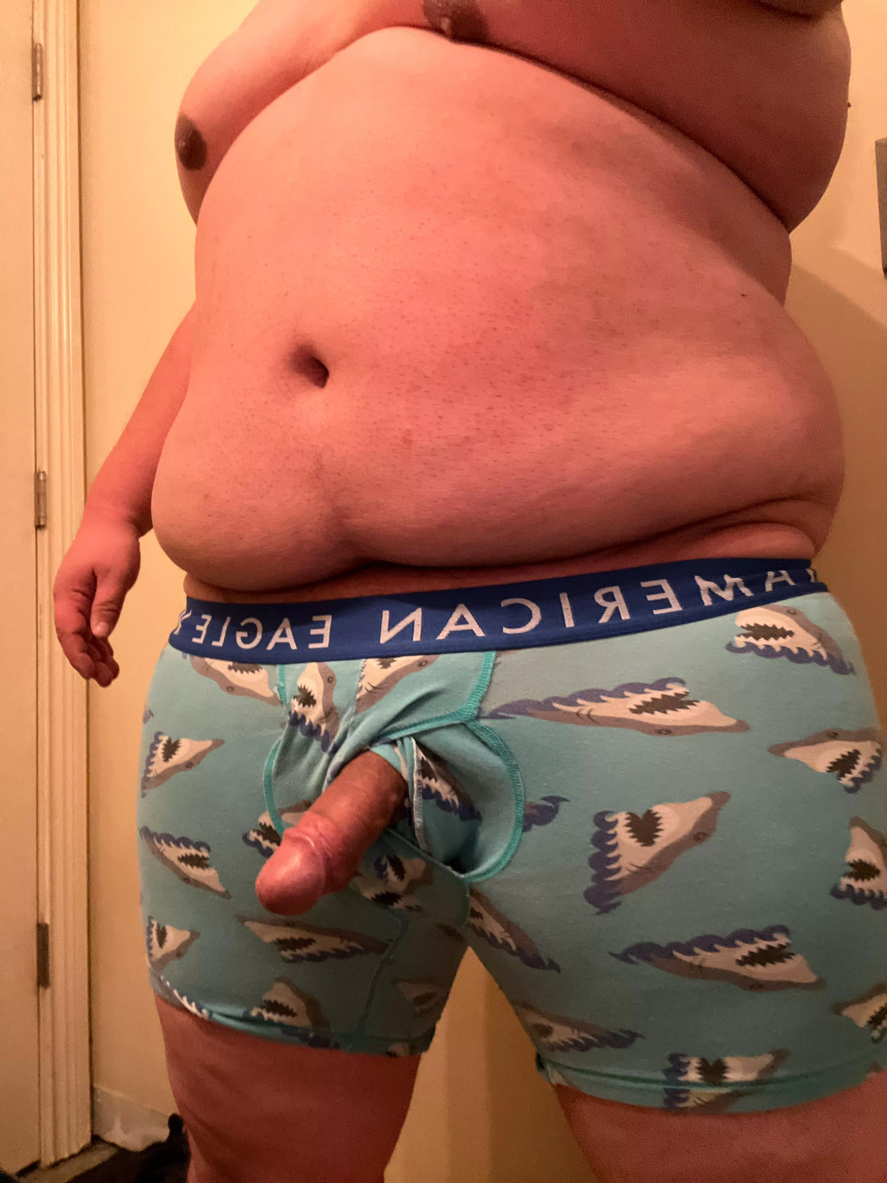 Y’all digging the shark undies?