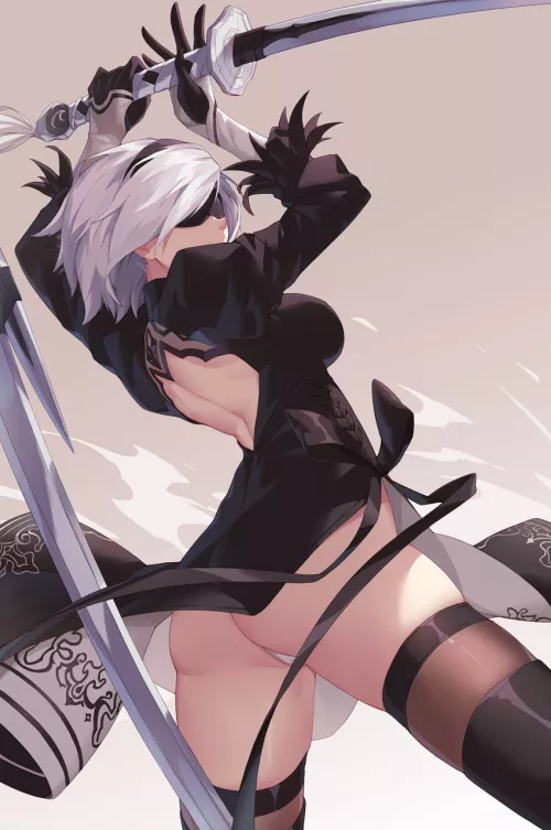 2B's perfect thighs (zhanian)