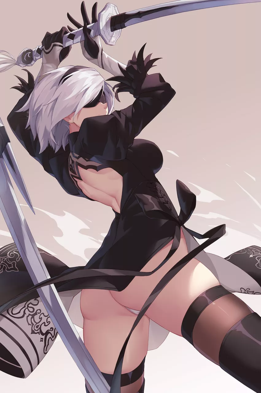 2B's perfect thighs (zhanian)