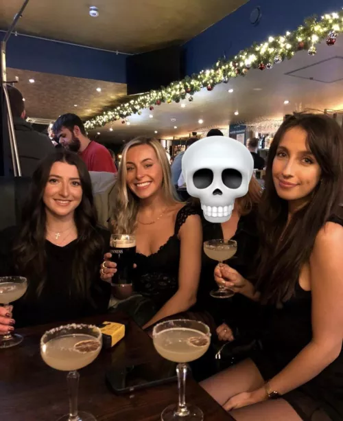 3 cute girls one blocked out