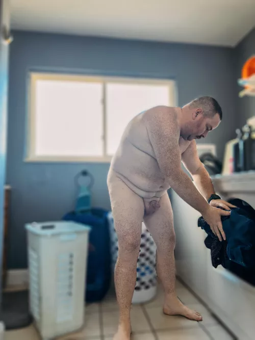 A chore I wish I never had to do. My dream is 100% clothing free.