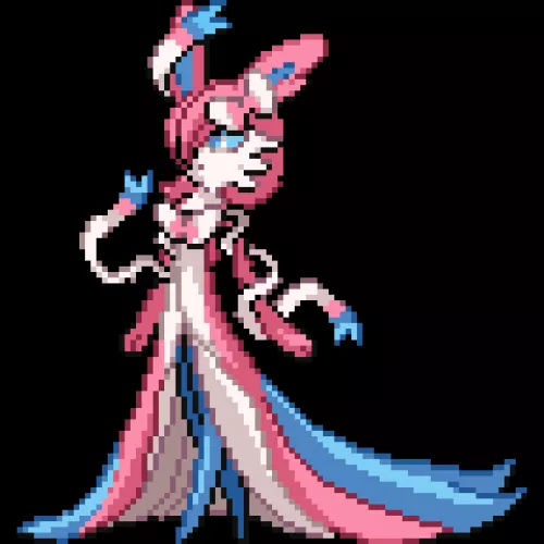 A mixture of Gardevoir and Sylveon