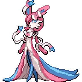 A mixture of Gardevoir and Sylveon