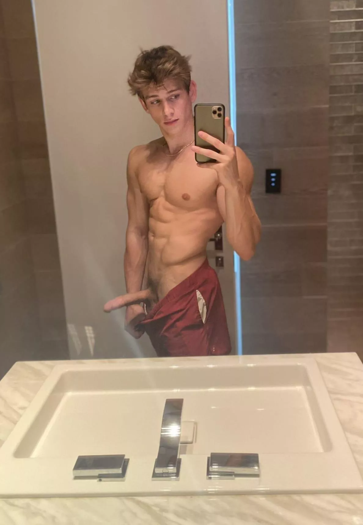 Daddy let's play a game? First to cum loses. Would you win or lose? Let's wrestle.