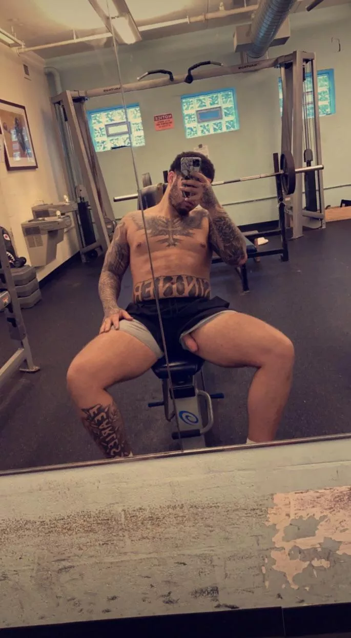 Dick slip at the gym