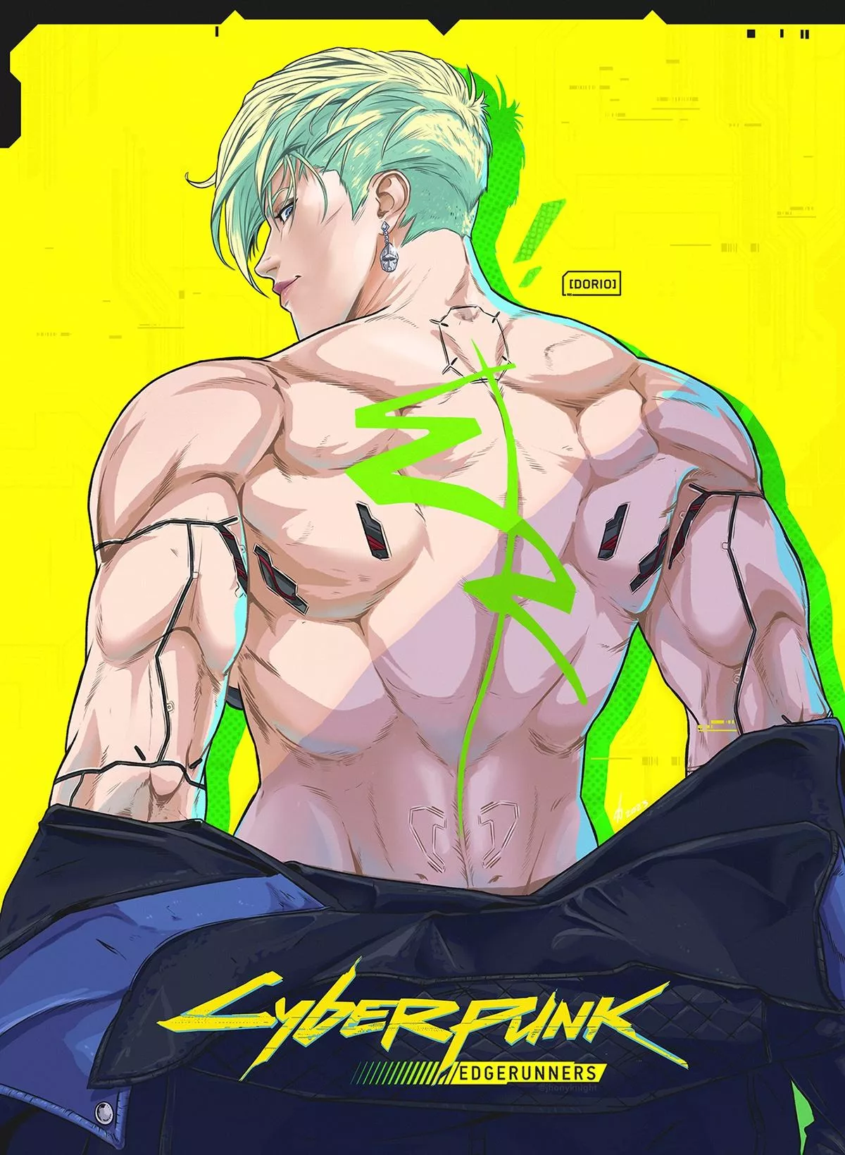 Dorio (@jhonyknight) [Cyberpunk edgerunners]