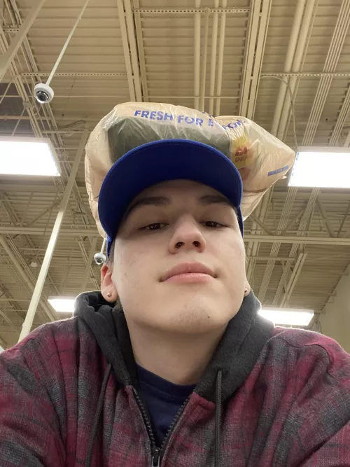 Fuggit, frozen vegetables on my head