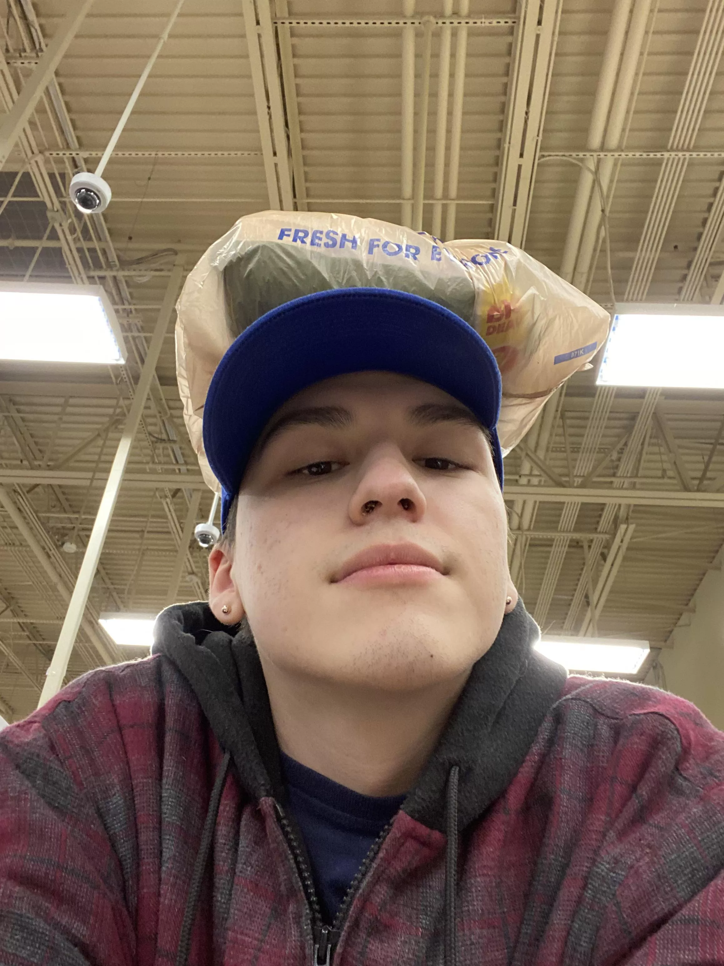 Fuggit, frozen vegetables on my head