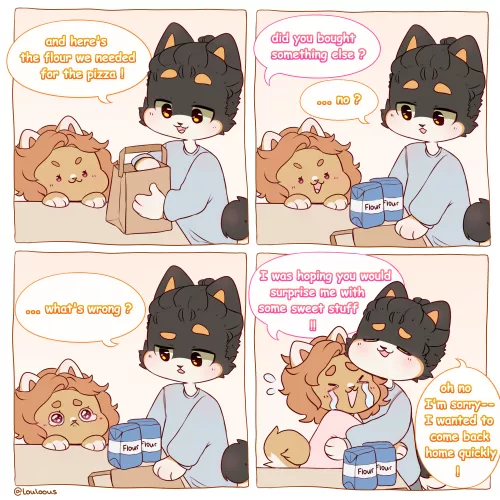 Guess he had a good excuse at least 👀 - comic made by myself @Louloous ✌️