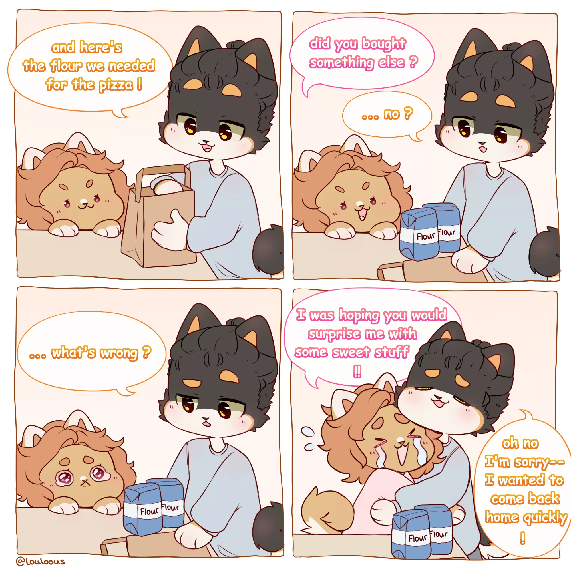 Guess he had a good excuse at least 👀 - comic made by myself @Louloous ✌️