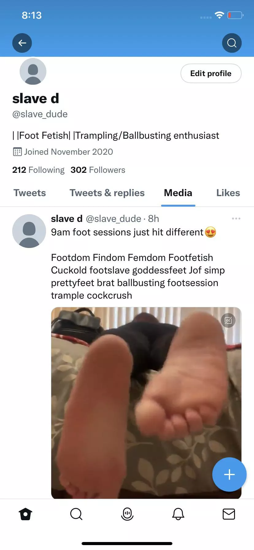 Hey fellow ballbustees and busters!:) I’m going to be posting more of my amateur ballbusting videos on my twitter account!:) a follow would be greatly appreciated🙏🏼 thanks guys!