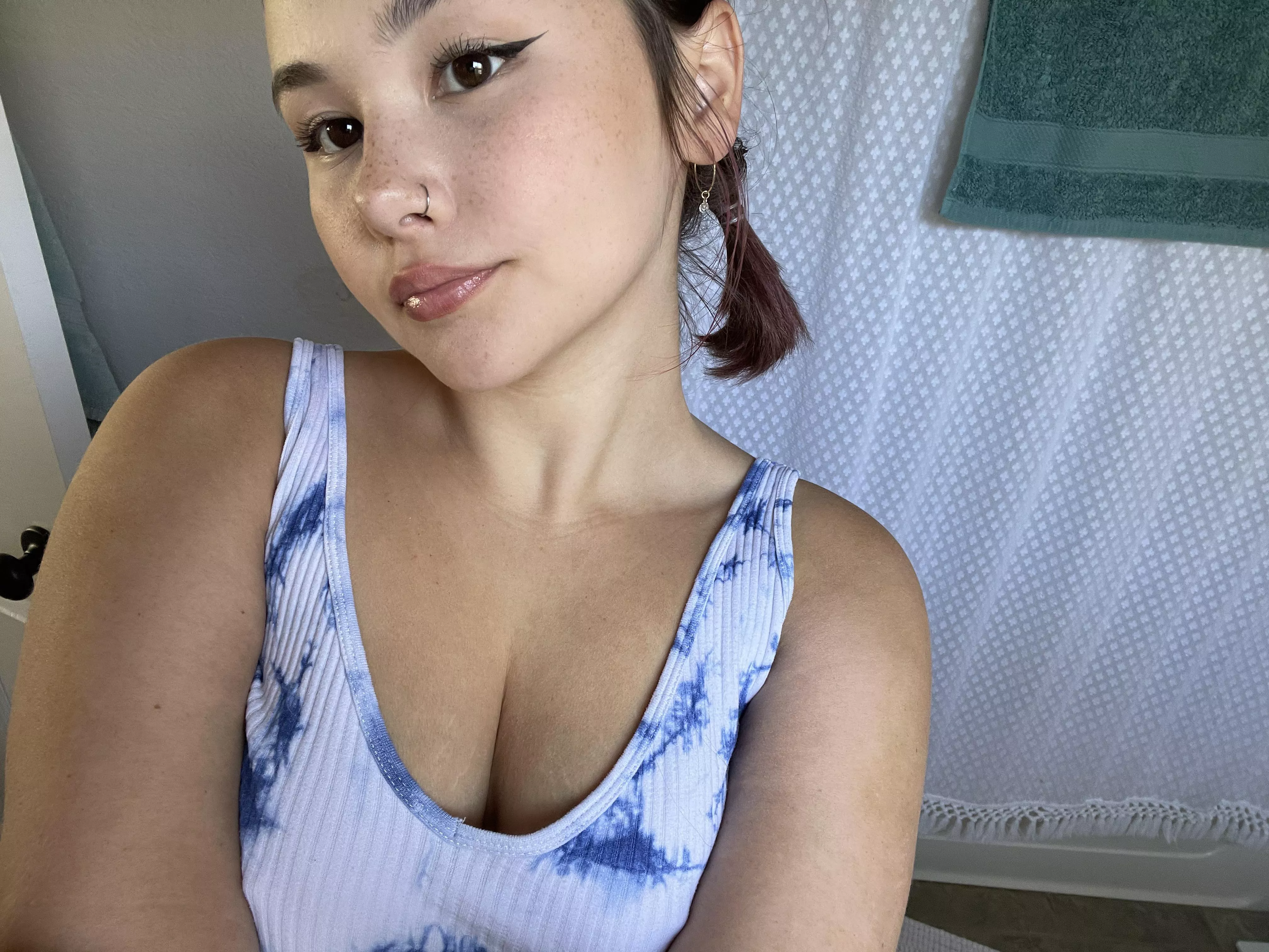 I hope my shirt isn’t too low 🤭