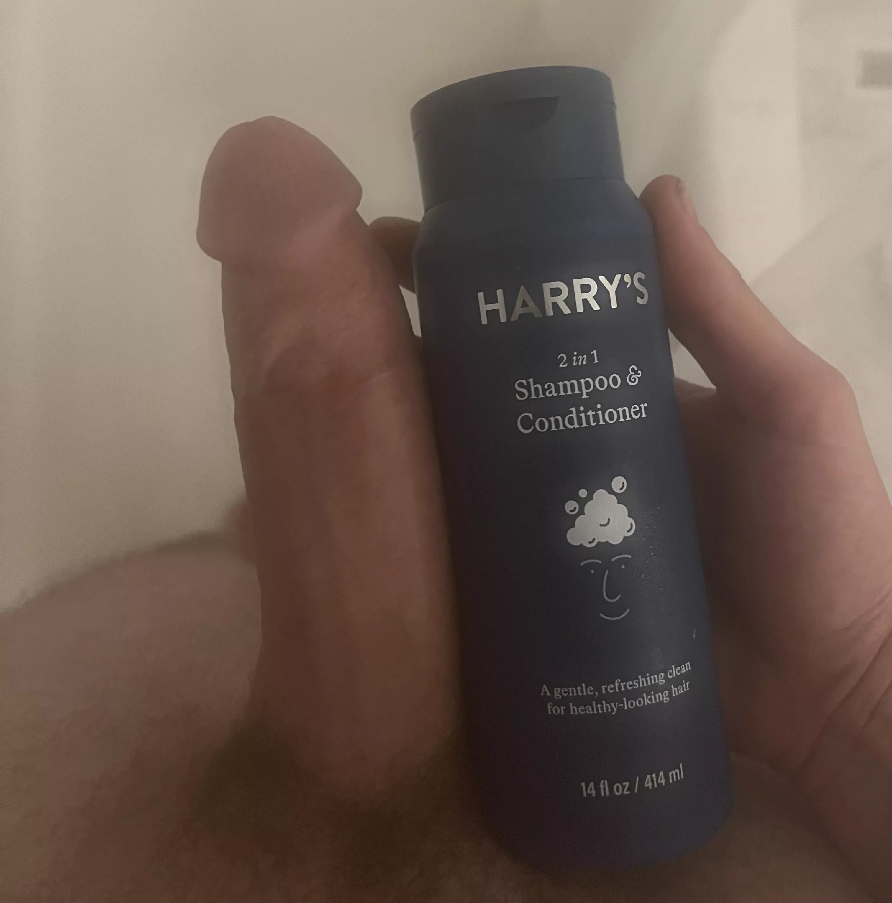 Like fucking a shampoo bottle