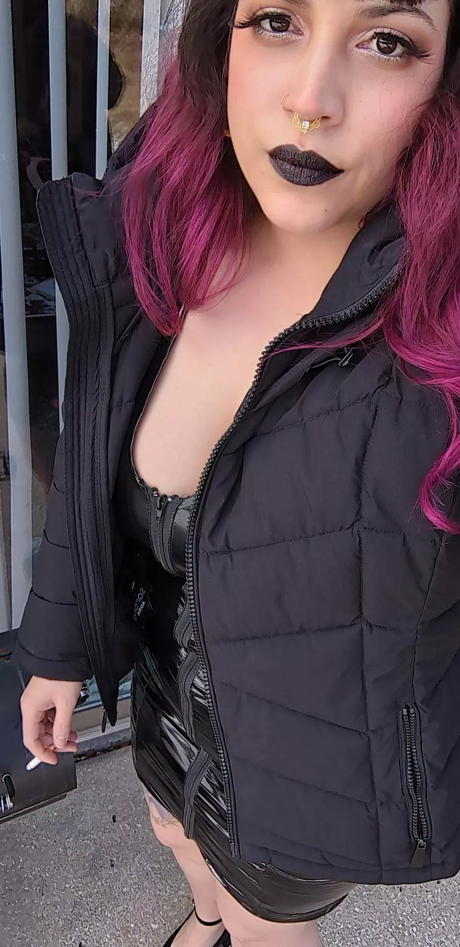 Luckily my neighbors didn't come out to see my dressed like a slut lol