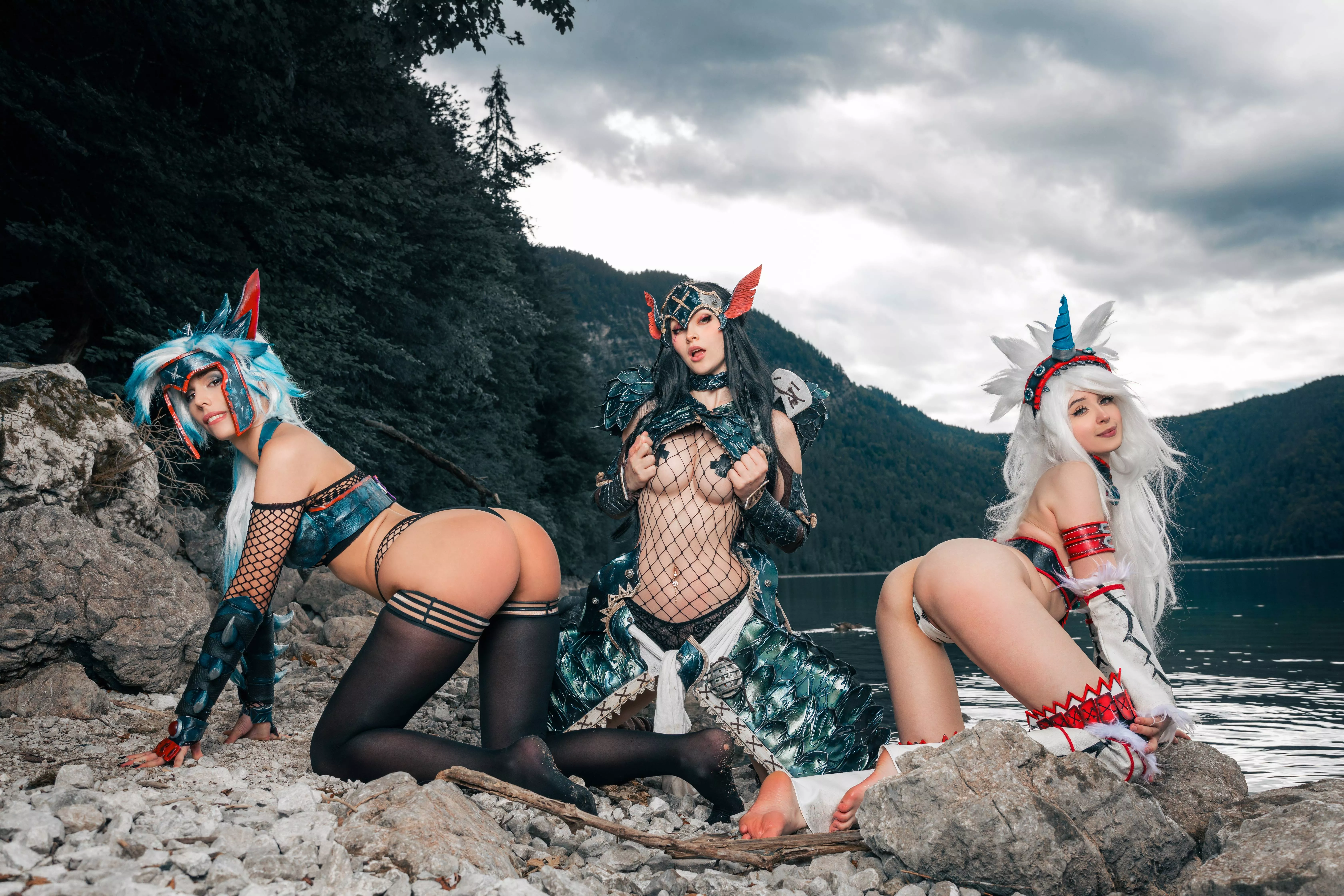 Monster Hunter group by Kate.Key, Gumiho Hannya and Liensue