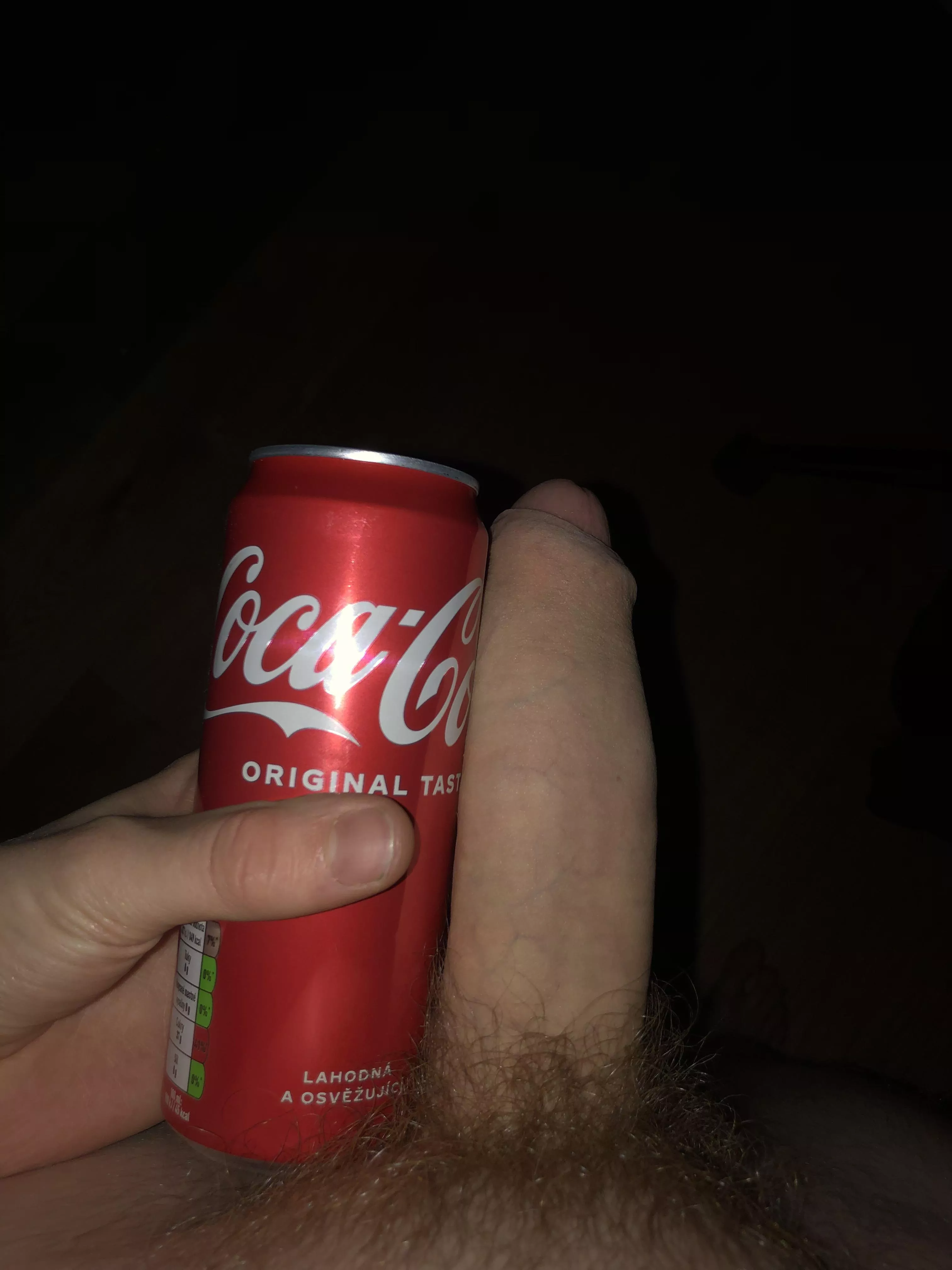 my flaccid cock is as big as a coke can