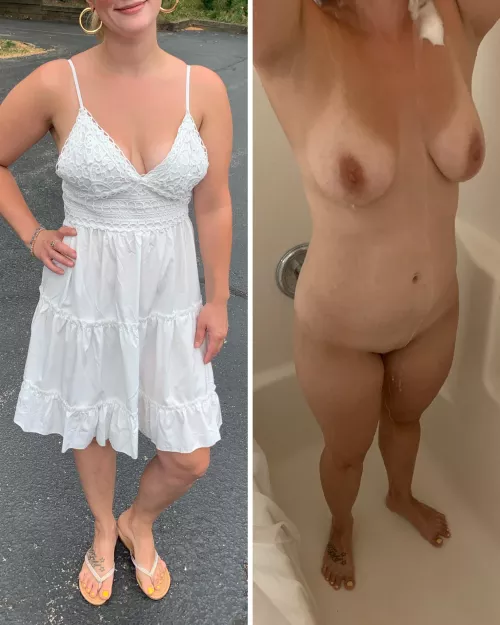 Normal mom, 34, missing the warm weather 🥶 5’3” 125lbs