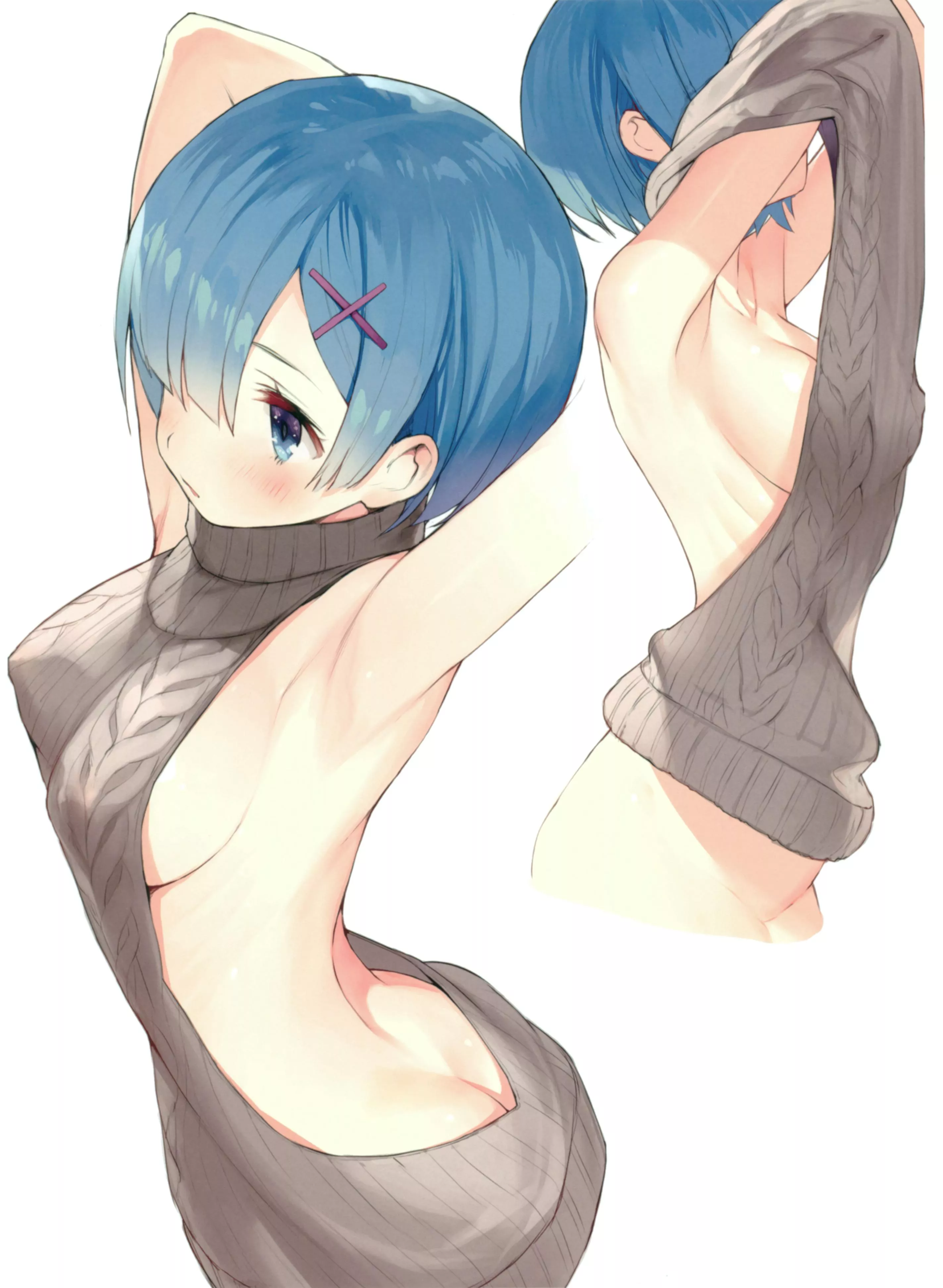 Rem’s virgin killer draws the eyes (gaou)