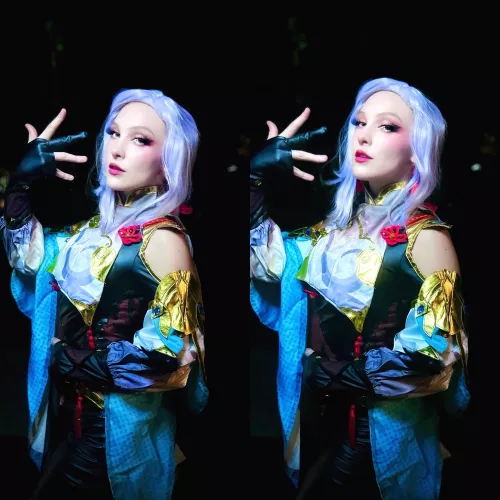 Shenhe cosplay by Alice Meowz ❄️
