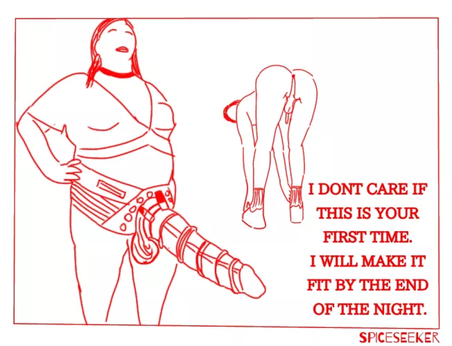 She's got all night to make it fit