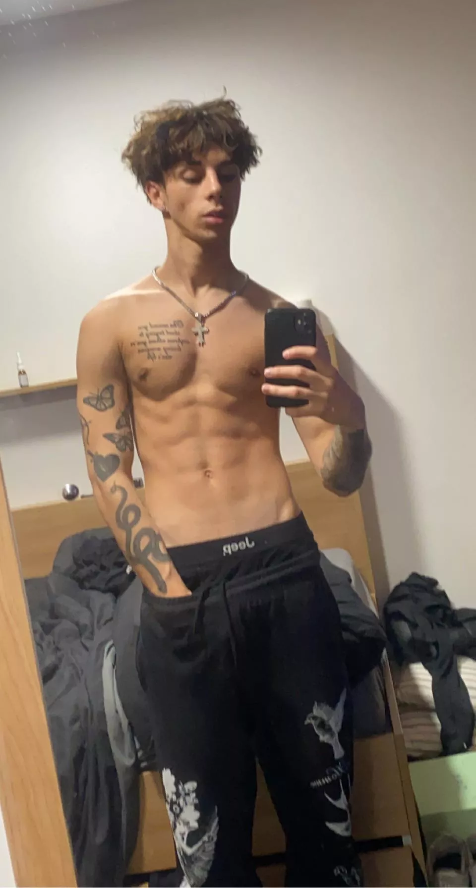 Should really pull the joggers down more