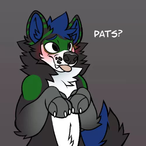 Someone requires pats (Art by @LakkiTheFox)