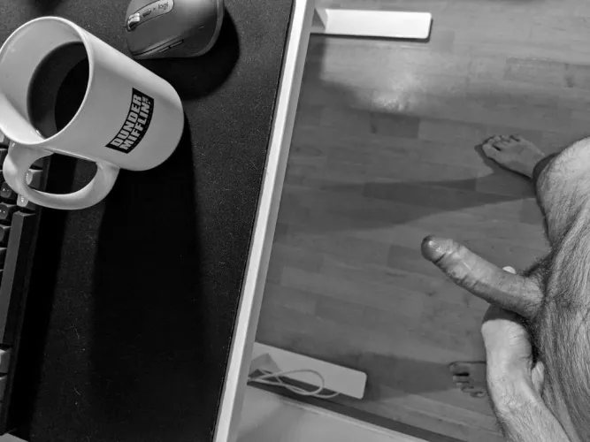 the best part of remote [m]eetings... nice homemade coffee 😅💙💜❤️