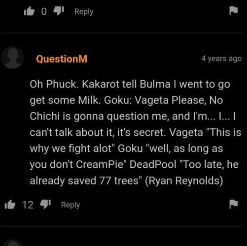 weirdest comment I've ever seen💀💀